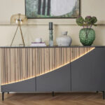 topaze enfilade 3 portes carbone mobimood