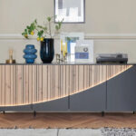 topaze enfilade 4 portes carbone mobimood